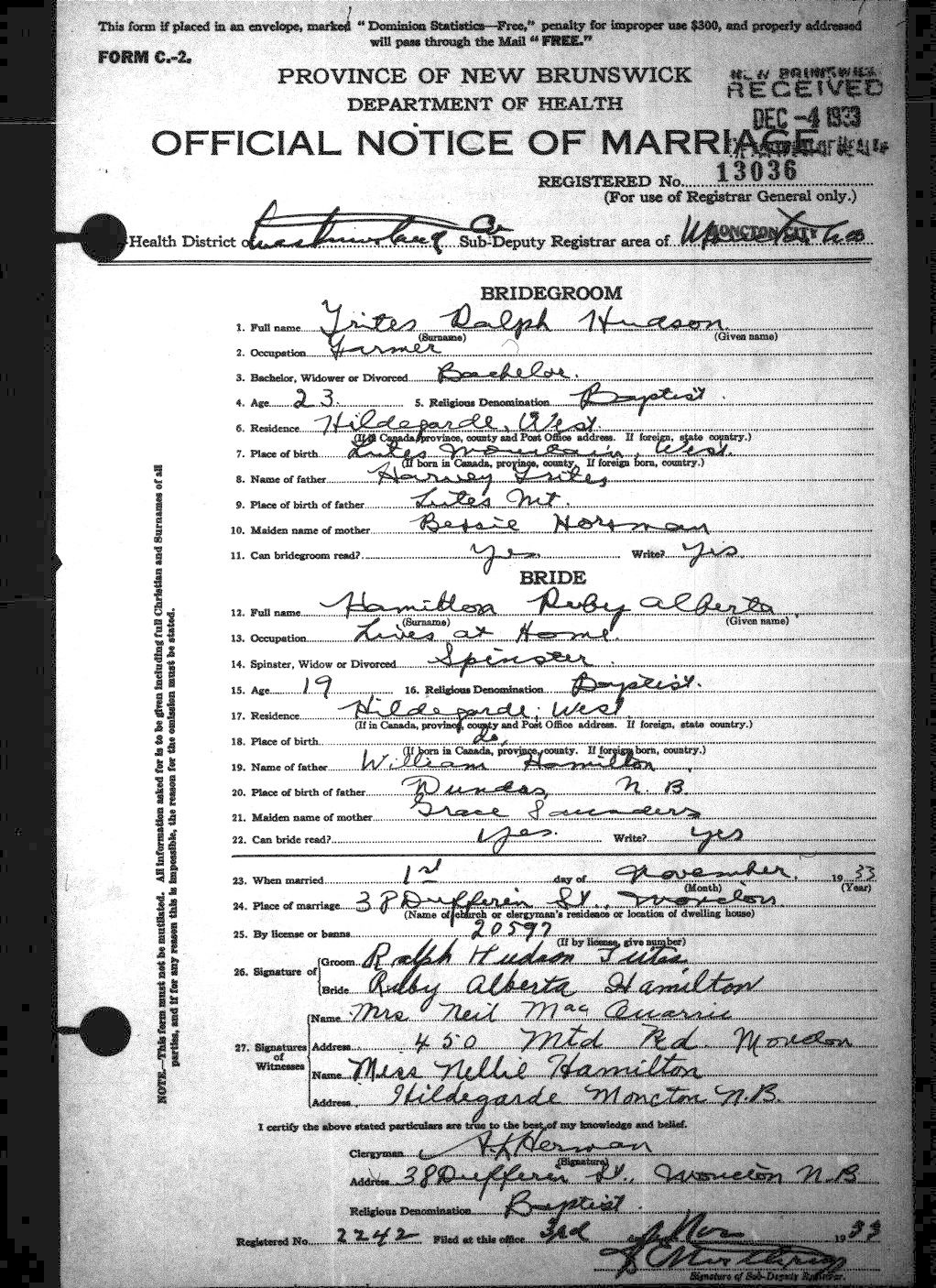 Digitized record
