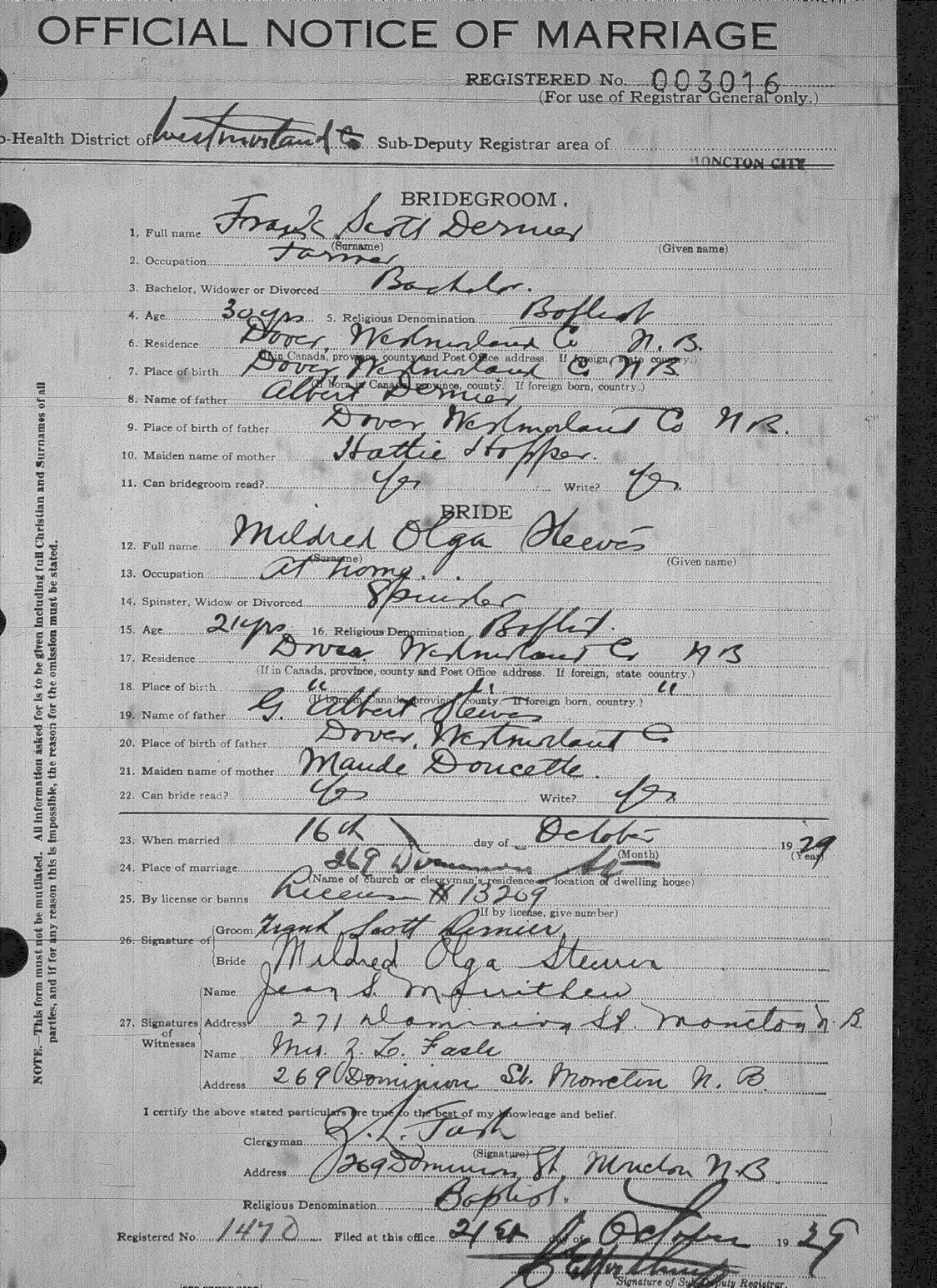Digitized record